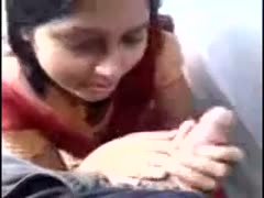 Ugly overweight non-professional dark brown wifey provides her hubby with BJ on livecam